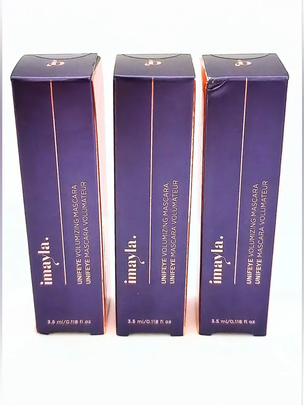 Imayla Unifeye Volumizing Mascara Black 3.5 mL Lot of 3 New Sealed